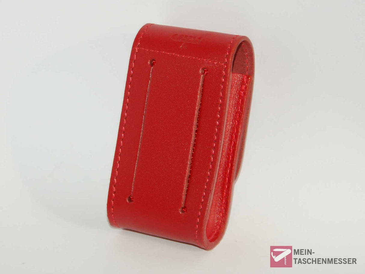 Leder-Etui breit rot