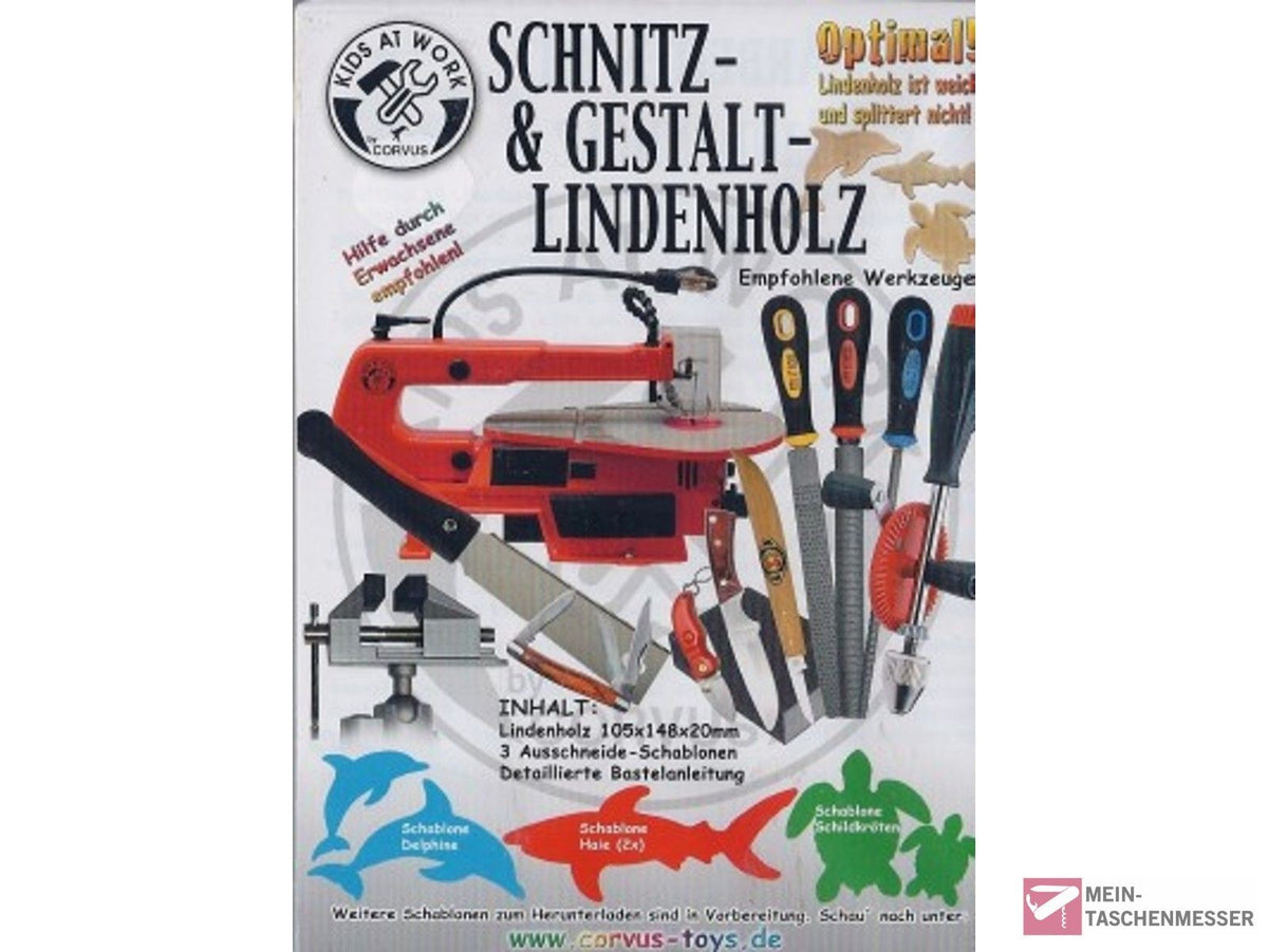 Schnitzholz von KIDS AT WORK Meerestiere 1 klein