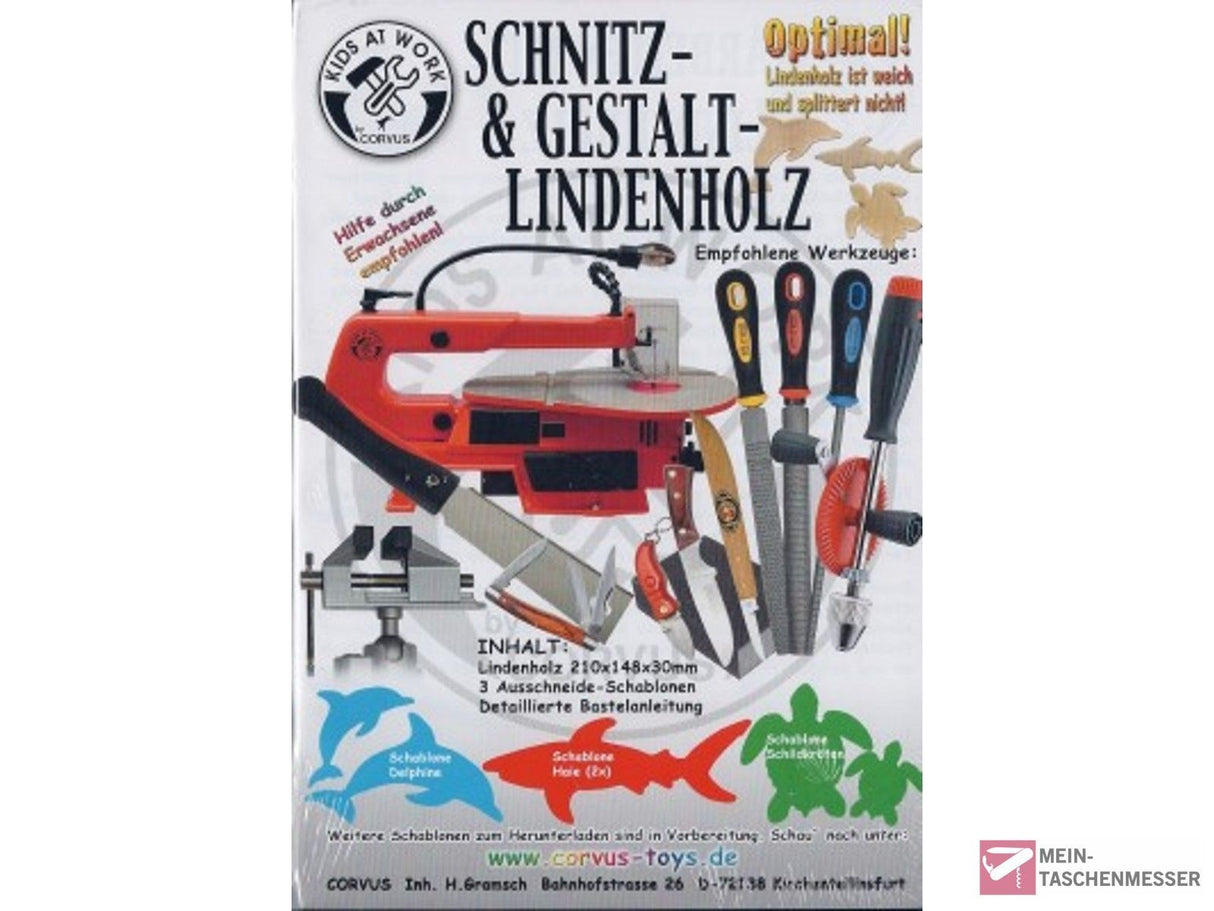 Schnitzholz von KIDS AT WORK Meerestiere 1 groß
