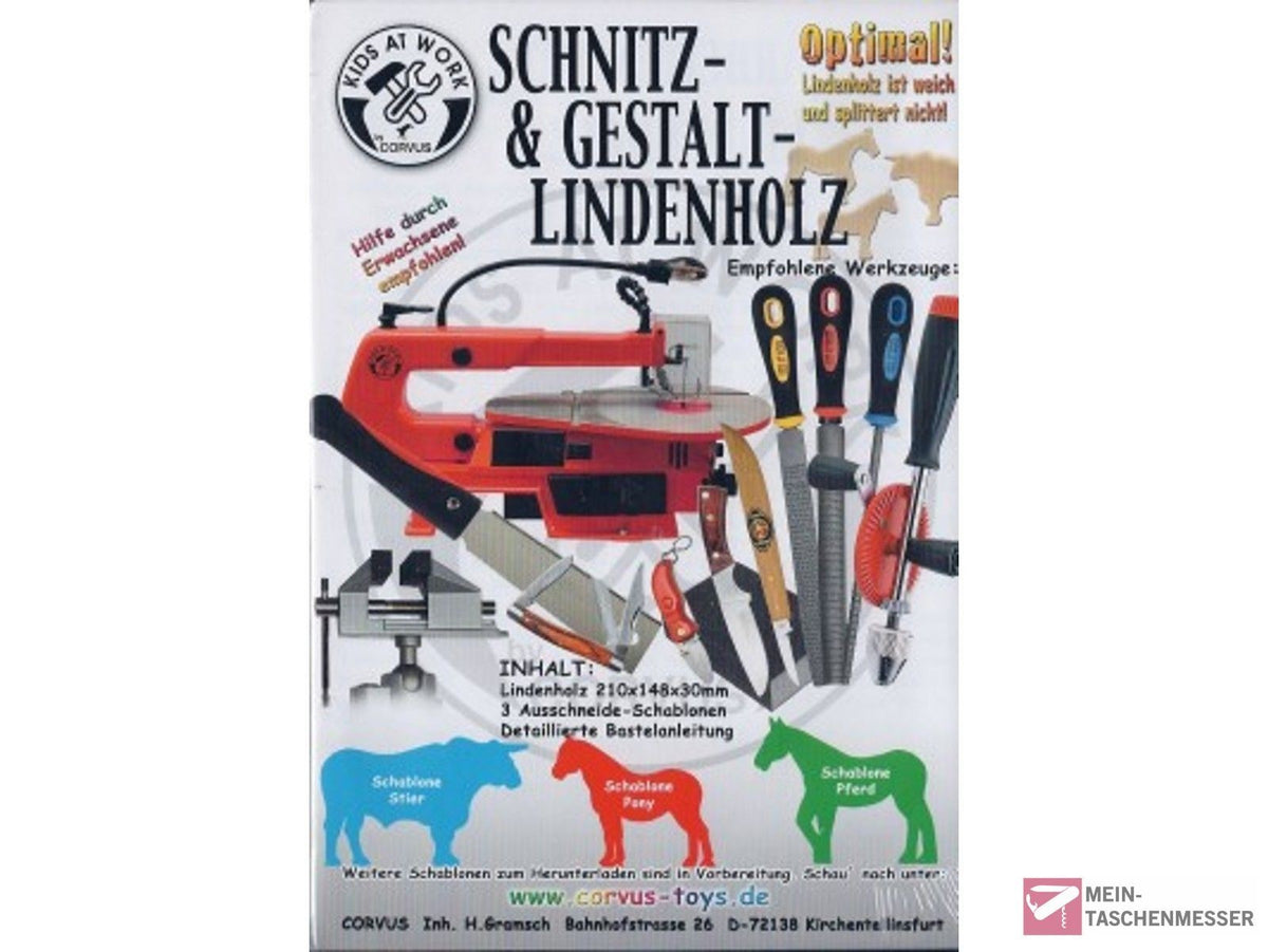 Schnitzholz von KIDS AT WORK Hoftiere 1 groß
