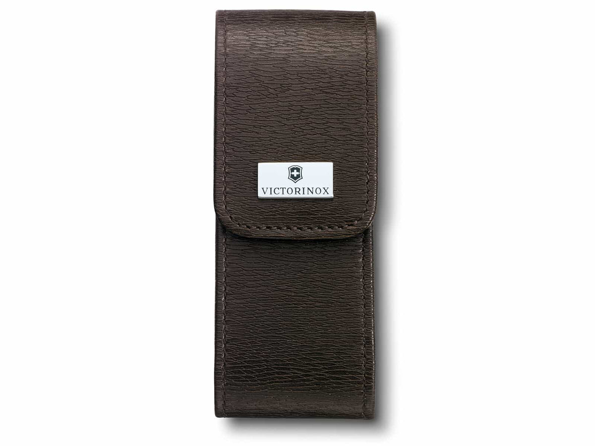Edles Leder-Etui in braun breit