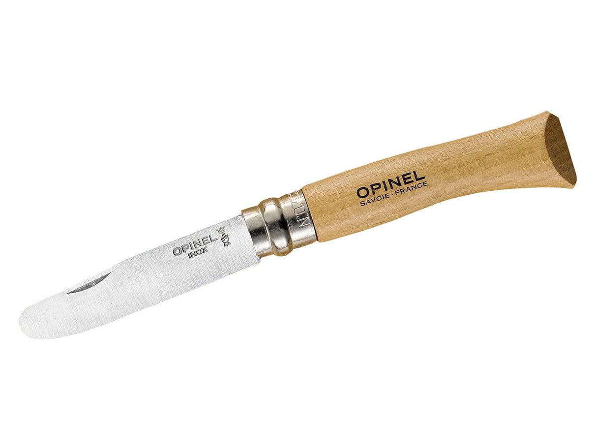 Opinel Kindermesser als Geschenkset mit blauer Gürteltasche