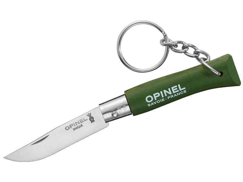 Opinel-Messer, Colorama No 04, rostfrei, mit Anhänger