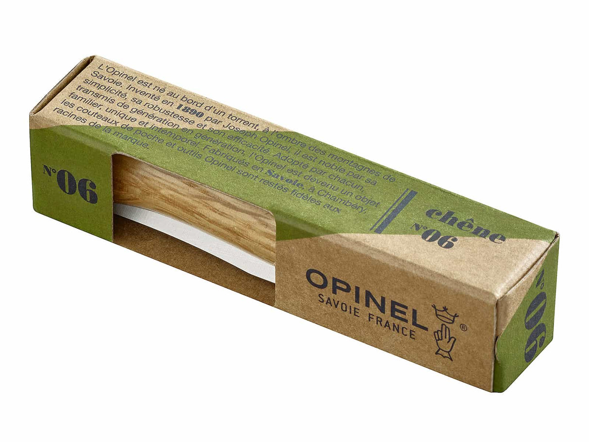 Opinel-Messer, Größe 6, Eichenholz, rostfrei