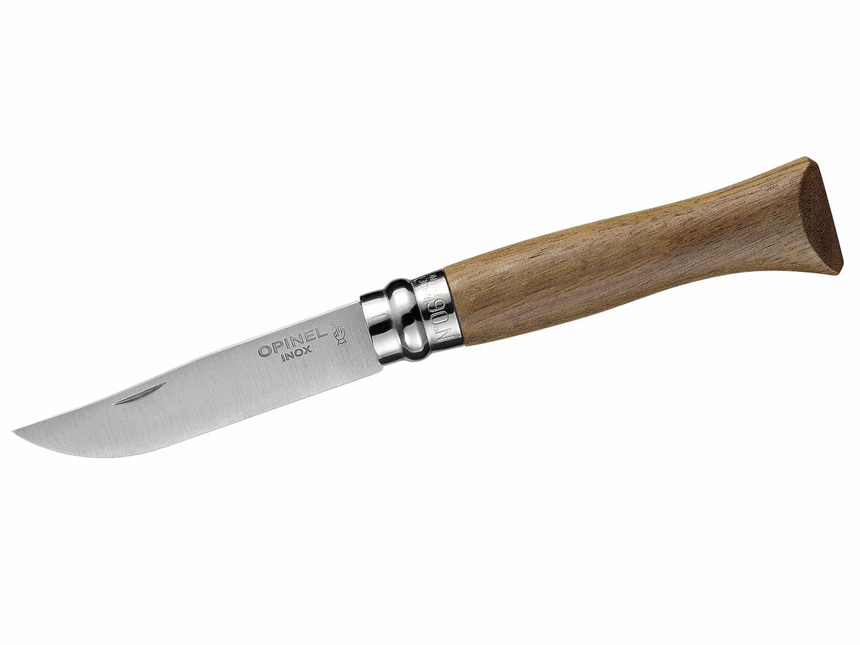 Opinel-Messer, Größe 6, Walnussholz, rostfrei