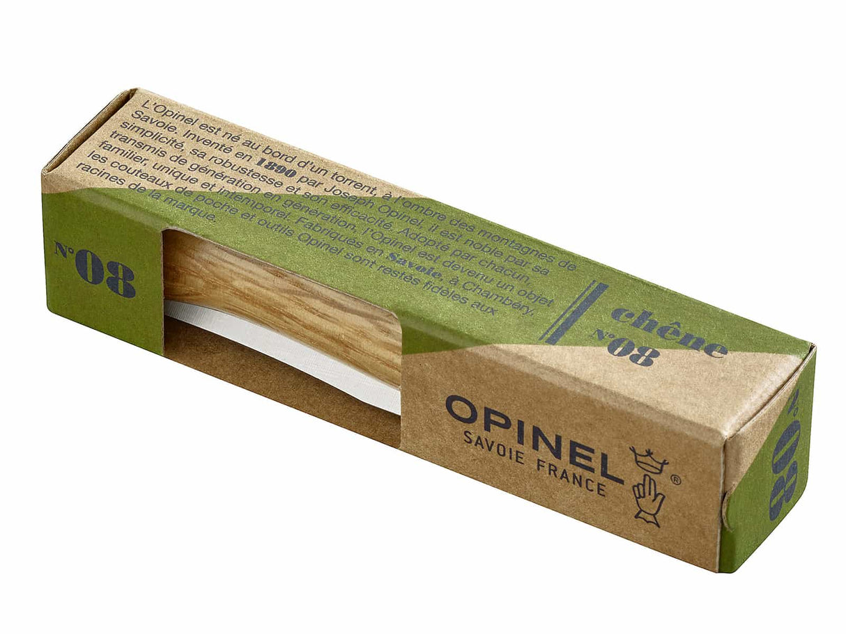 Opinel-Messer, Größe 8, Eichenholz, rostfrei