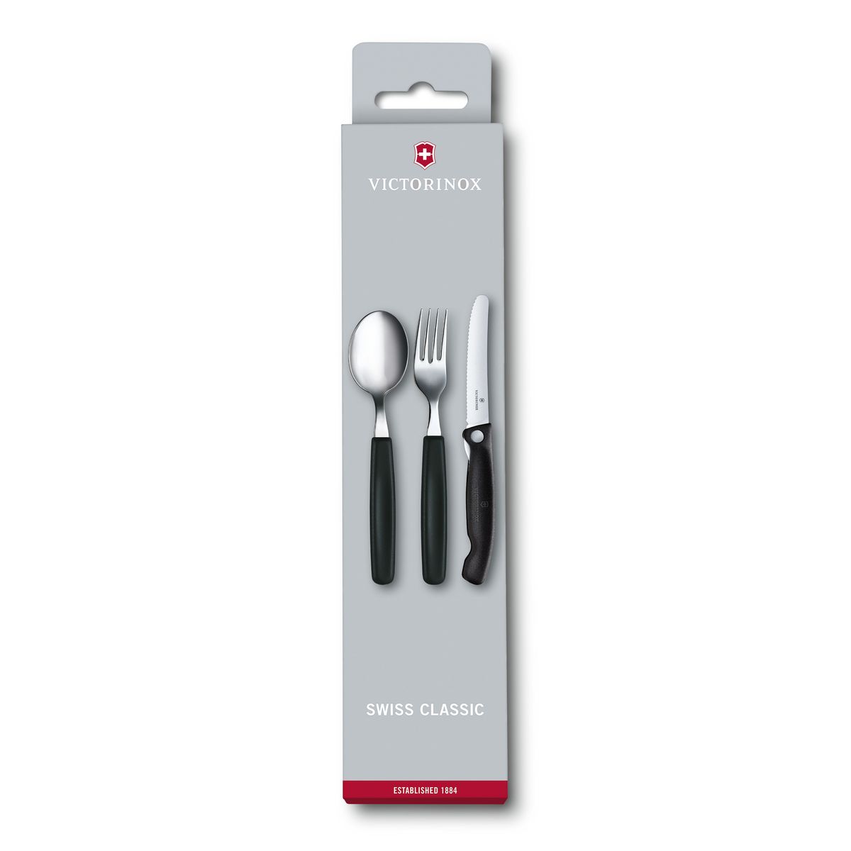Victorinox Swiss Classic Besteck-Set 3-teilig schwarz