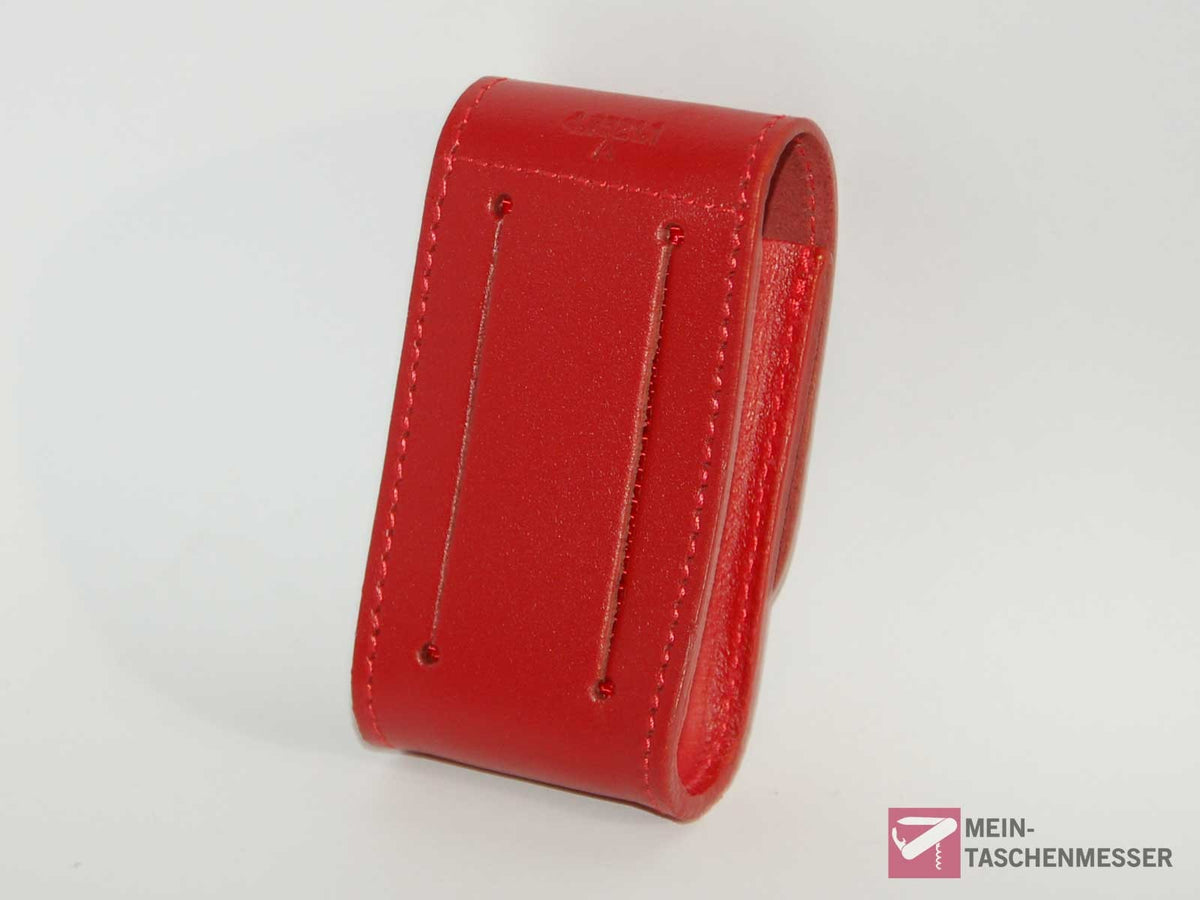 Leder-Etui breit rot
