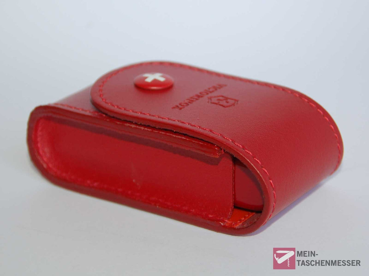 Leder-Etui breit rot