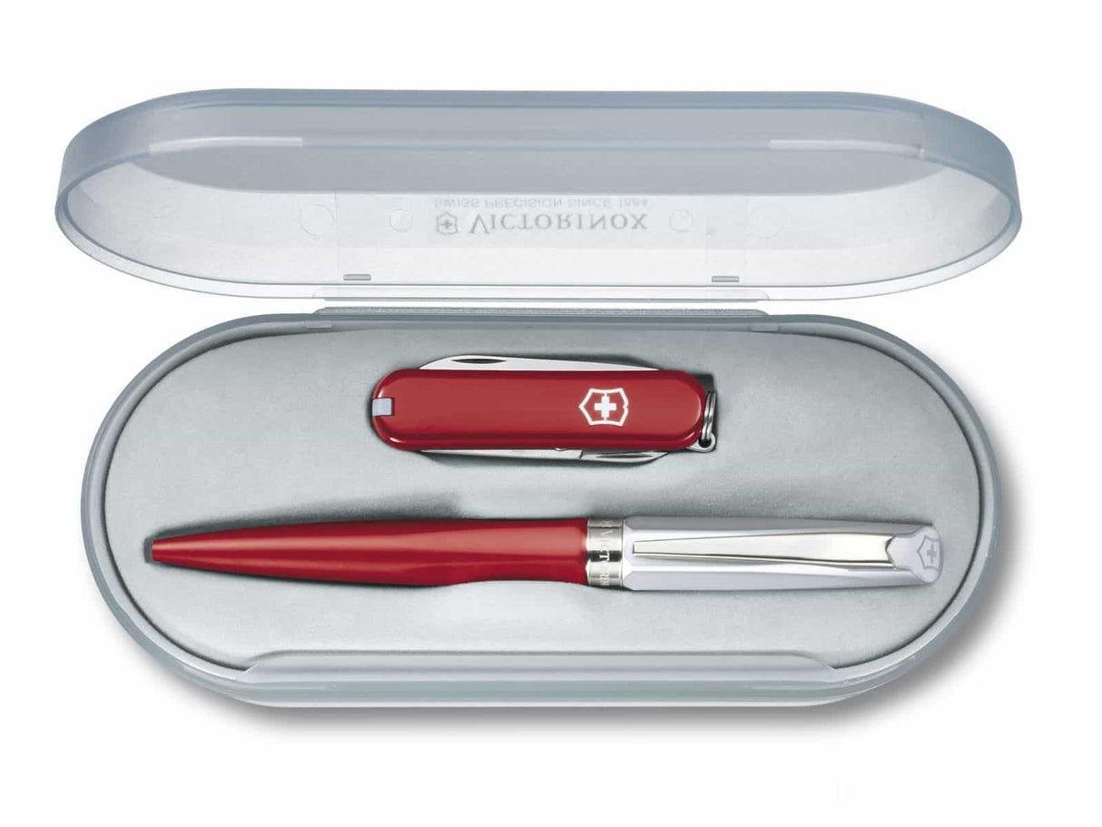 Classic und Kugelschreiber, rot Tinte schwarz