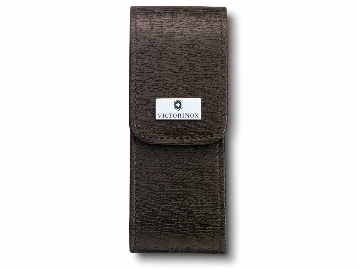 Edles Leder-Etui in braun breit