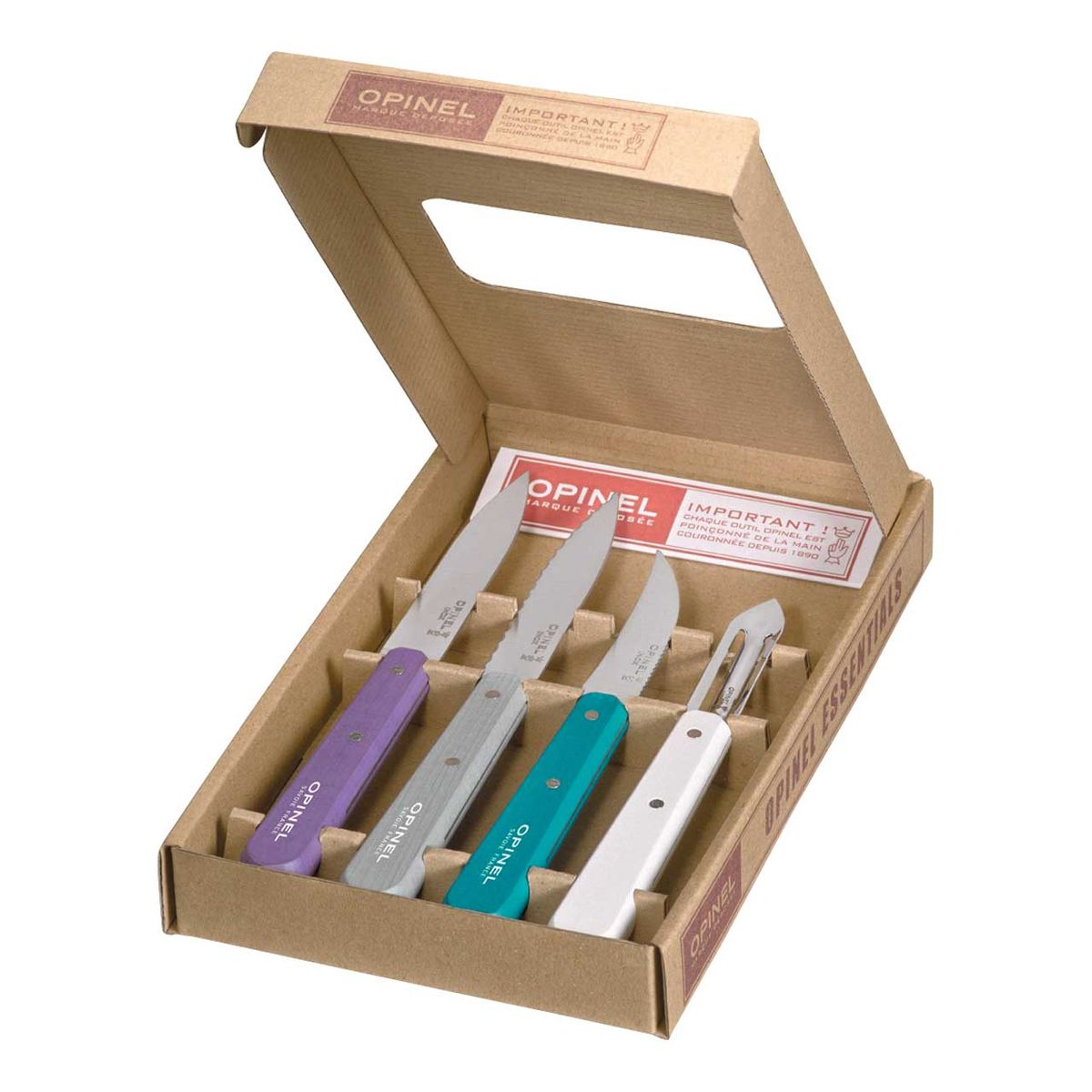 Küchenmesser-Set LES ESSENTIELS Art Deco, 4-teilig