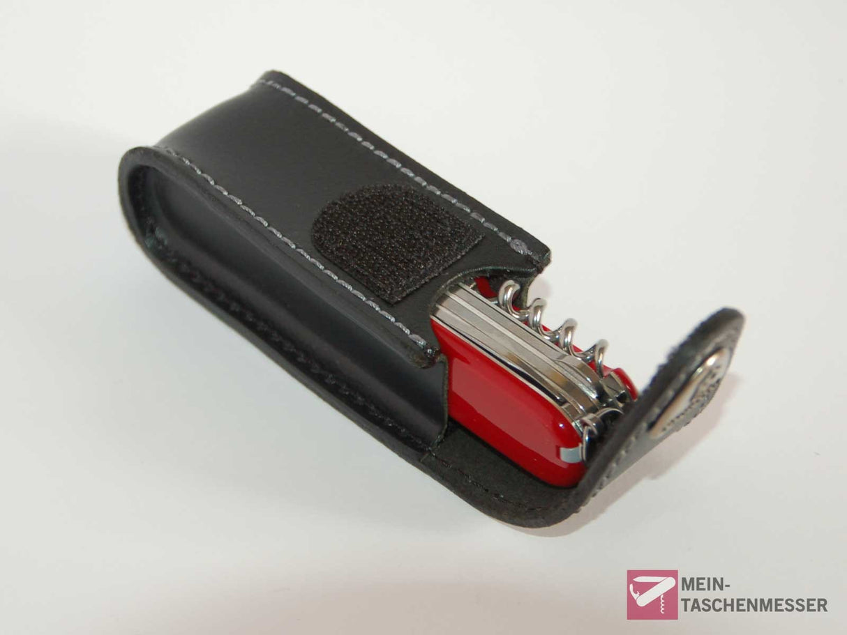 Leder-Etui Offiziersmesser schwarz