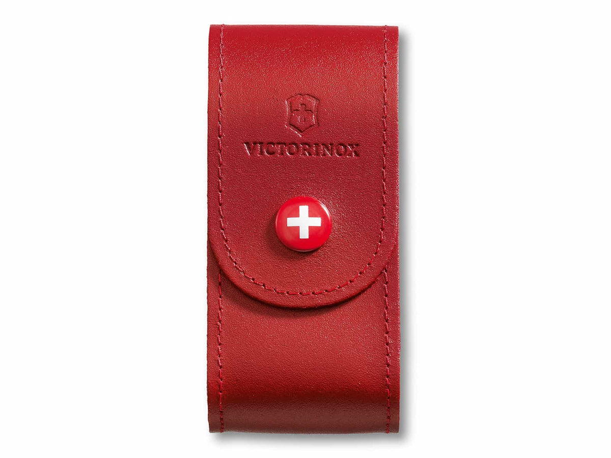 Leder-Etui breit rot