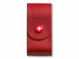 Leder-Etui breit rot