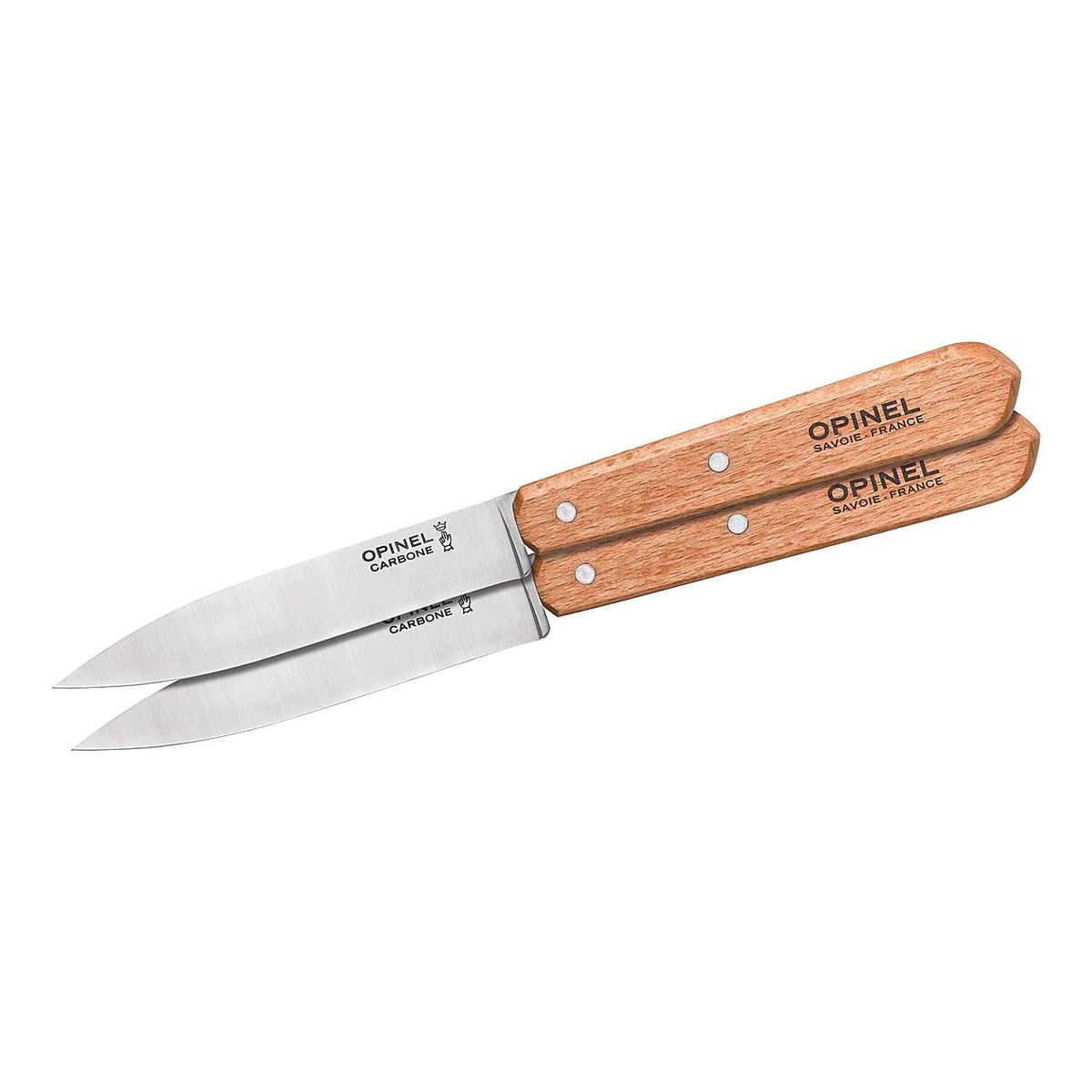 Opinel Küchenmesser No. 102, Carbonstahl, Buche