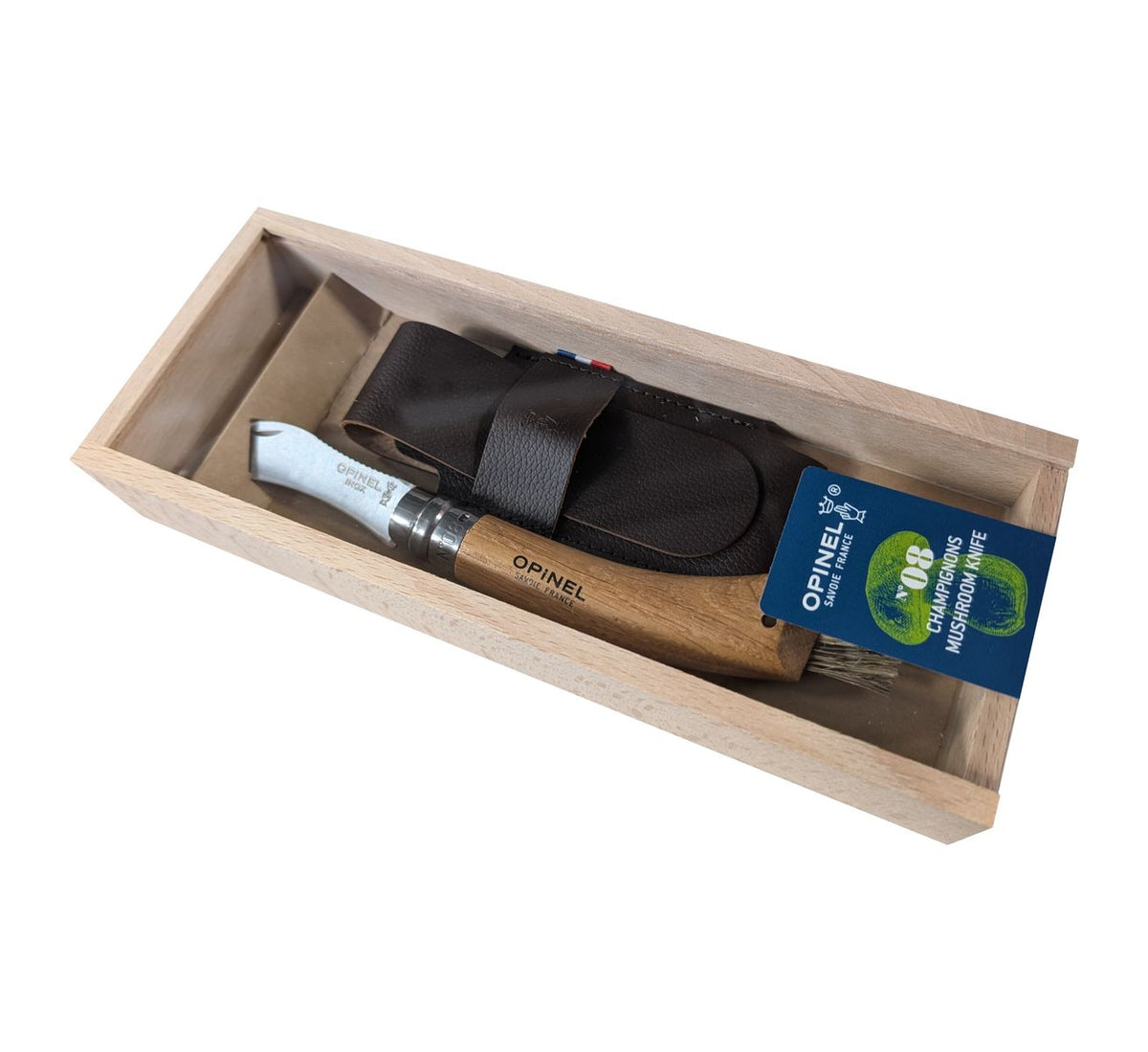 Opinel-Geschenkset Pilzmesser mit Etui in Geschenkbox