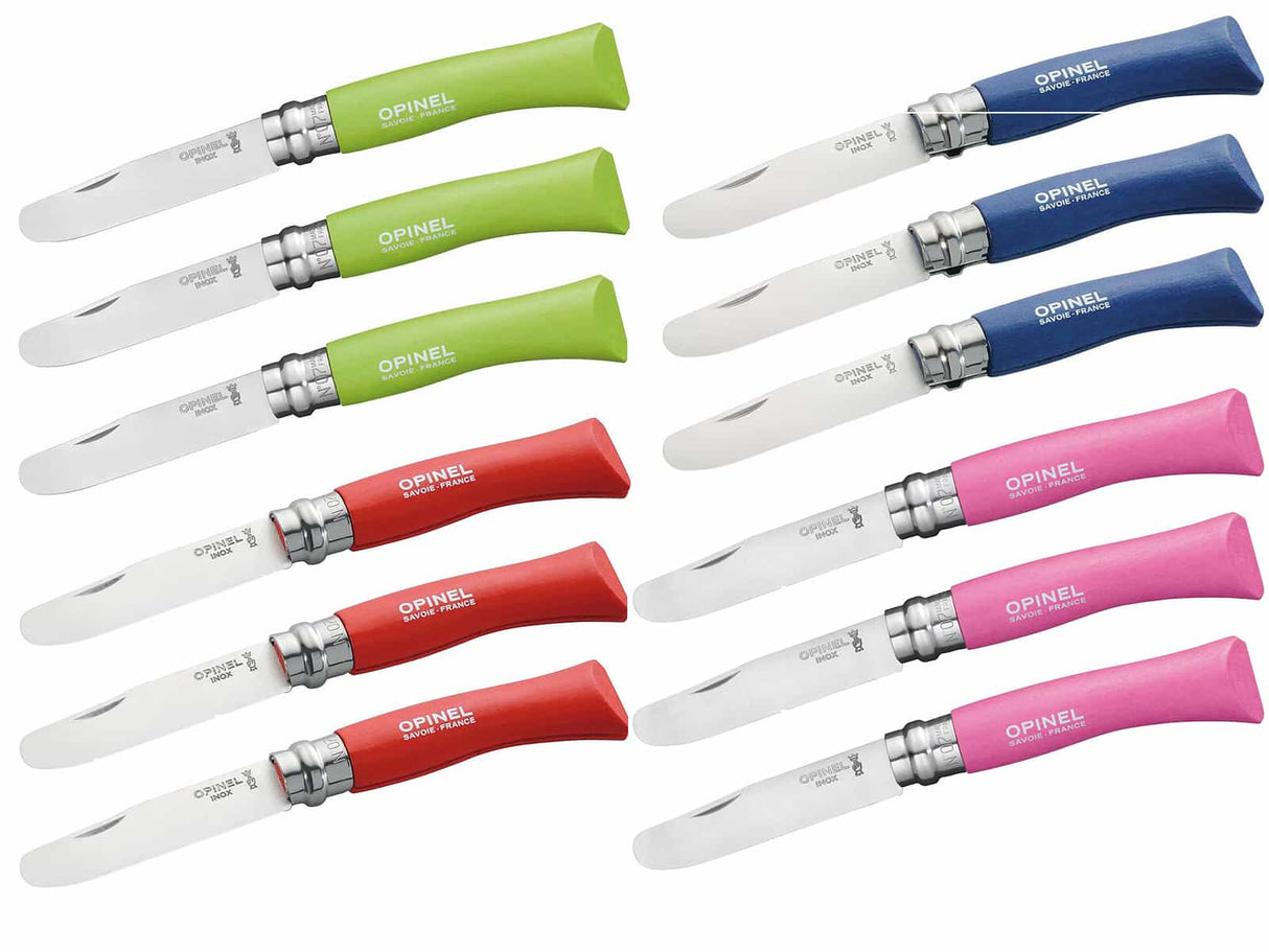 Opinel Kindermesser 12er Set- gemischte Farben