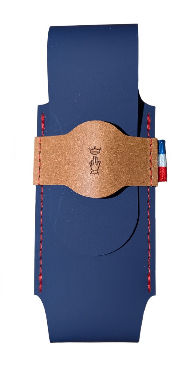Opinel Kindermesser als Geschenkset mit blauer Gürteltasche