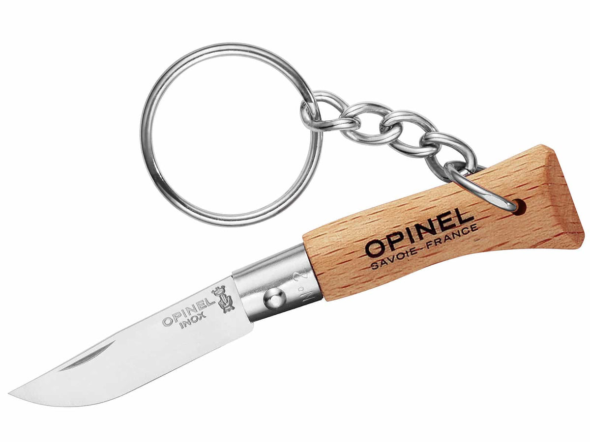 Opinel-Messer, Größe 2, rostfrei, mit Anhänger