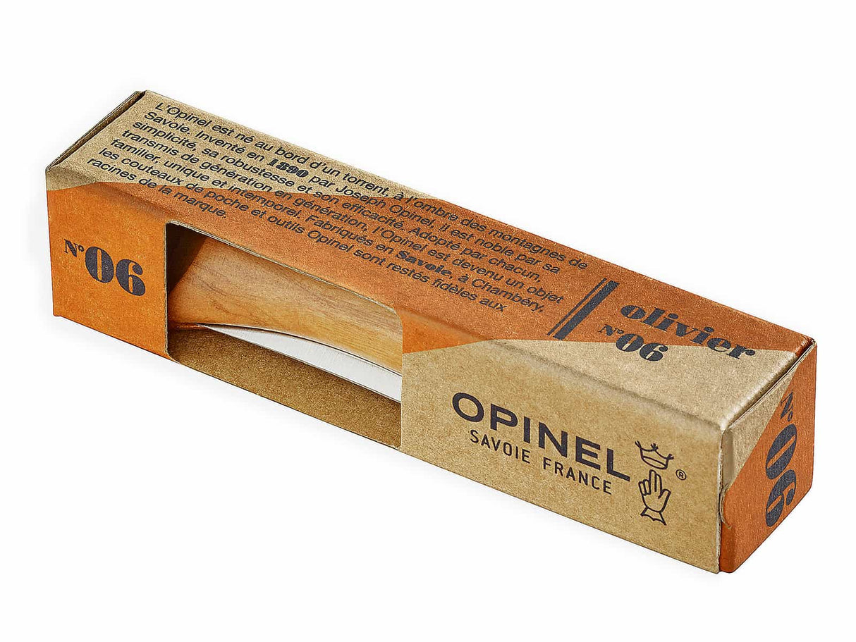 Opinel-Messer, Größe 6, Olivenholz, rostfrei