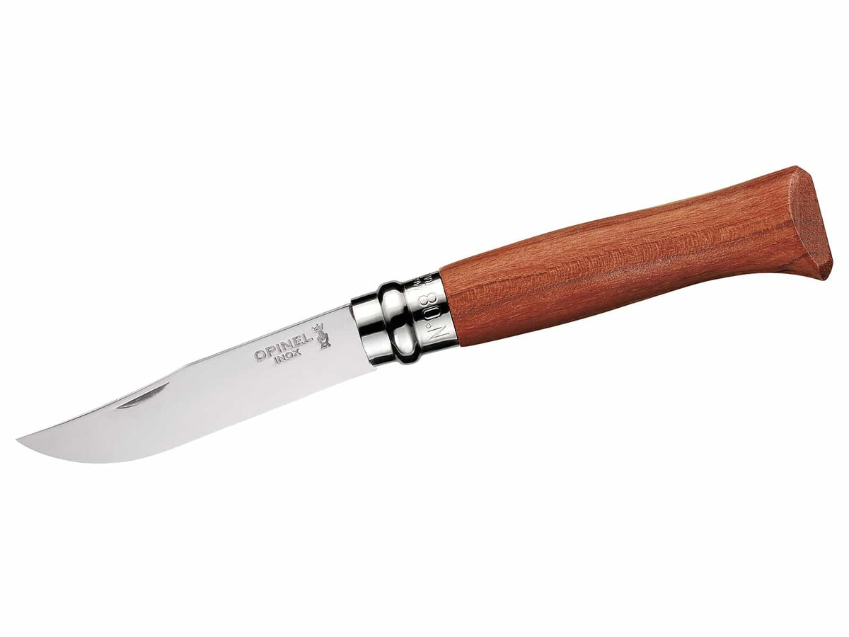 Opinel-Messer, Größe 8, Padouk-Holz, rostfrei