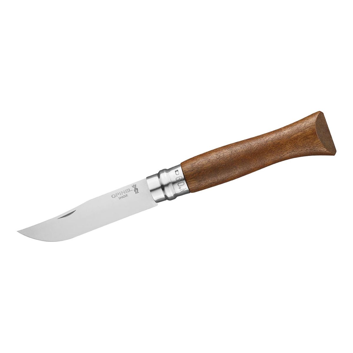 Opinel-Messer, Größe 9, Walnussholz, rostfrei