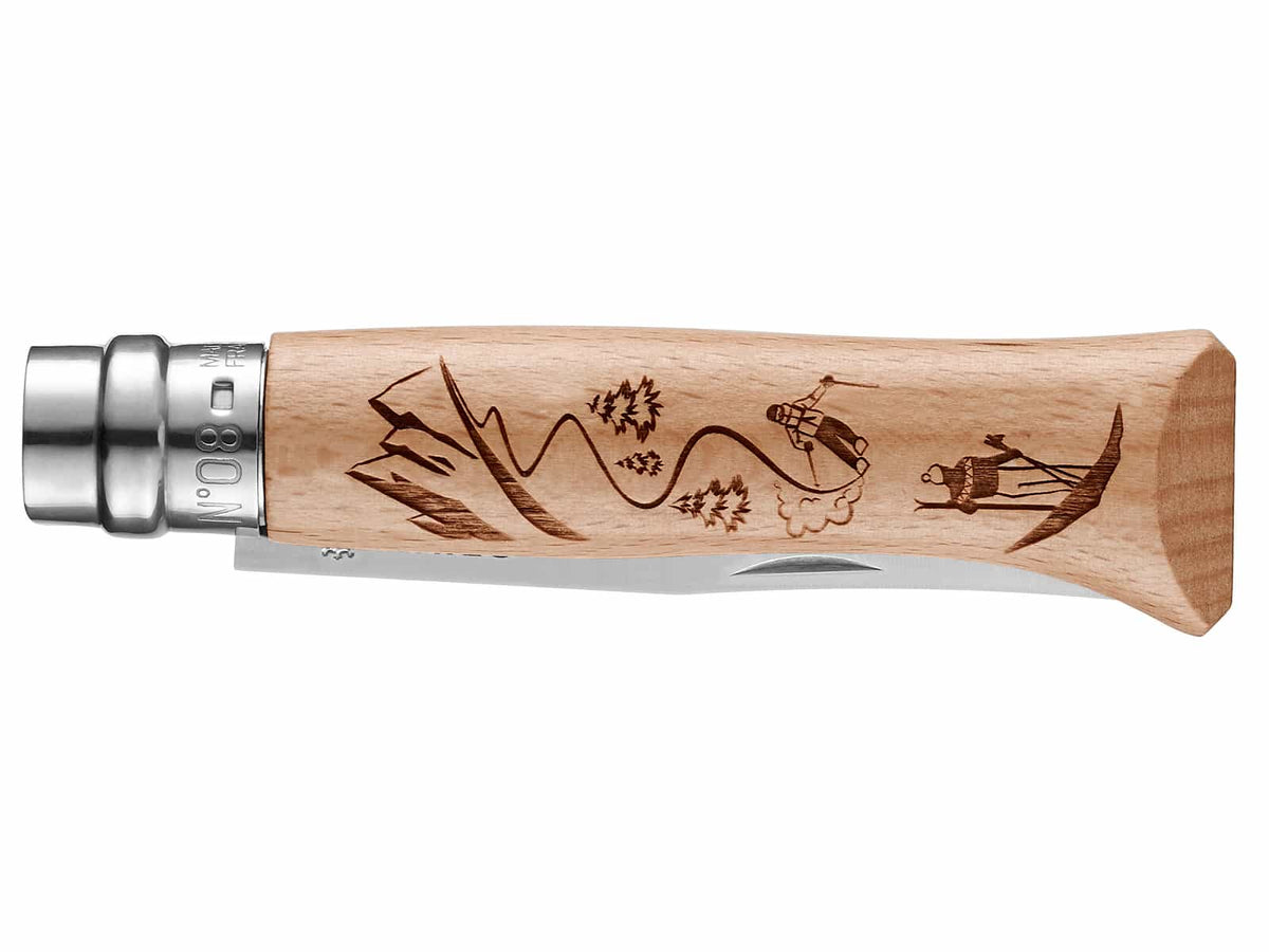 Opinel Messer Größe 8 Gravure SKI