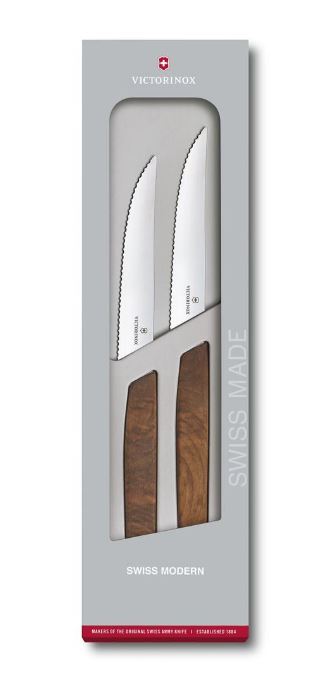 SWISS MODERN Steakmesser-2er Set extra scharf