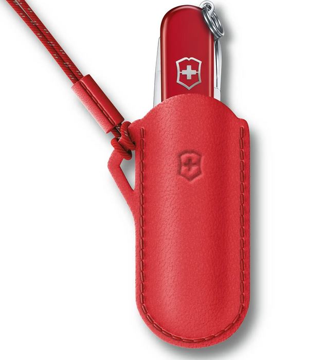 Leder-Etui mit Kordel